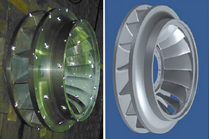 Reverse-Engineering Turbinenrad